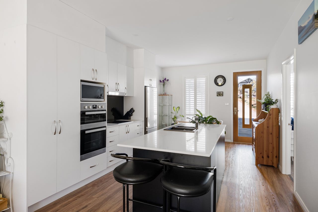 Interior of a Modern, Minimalist Kitchen